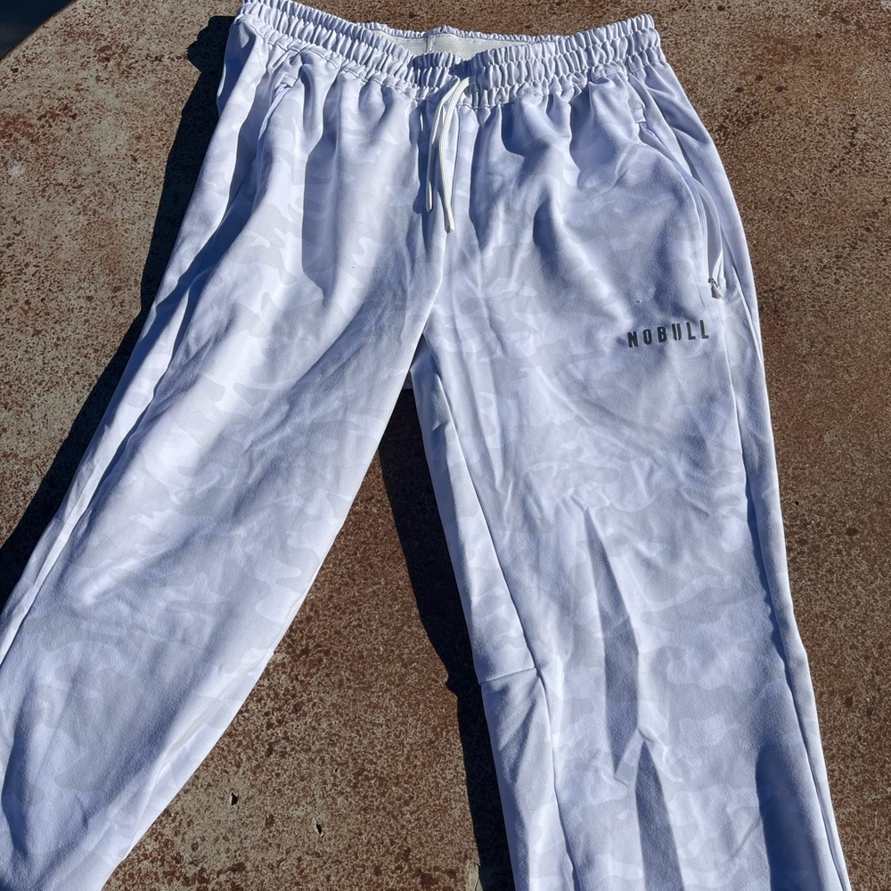 NOBULL White Camo Sweatpants Joggers